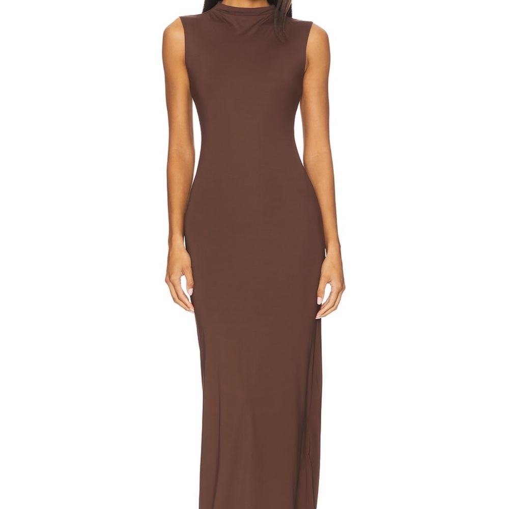Bardot Chocolate Sleeveless Maxi Dress